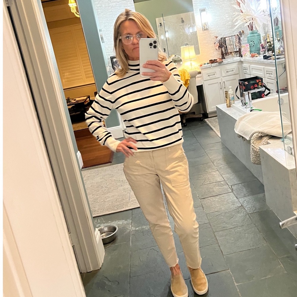 HM Striped Turtleneck Sweater Sold Out Nautical Knit Preppy Fishermen